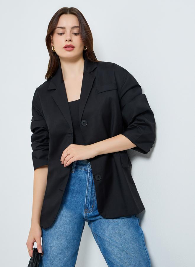 ستايلي بليزر كاجوال بأزرار أمامية - Image 4